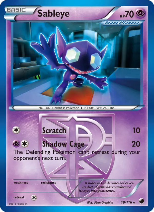 Sableye, Plasma Freeze 049/116