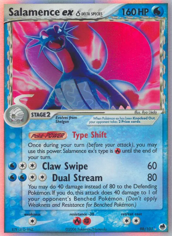 Salamence ex δ, Dragon Frontiers 098/101