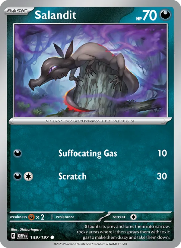 Salandit, Obsidian Flames 139/197