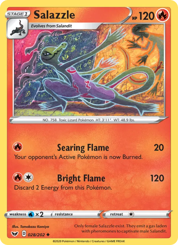 Salazzle, Sword & Shield 028/202