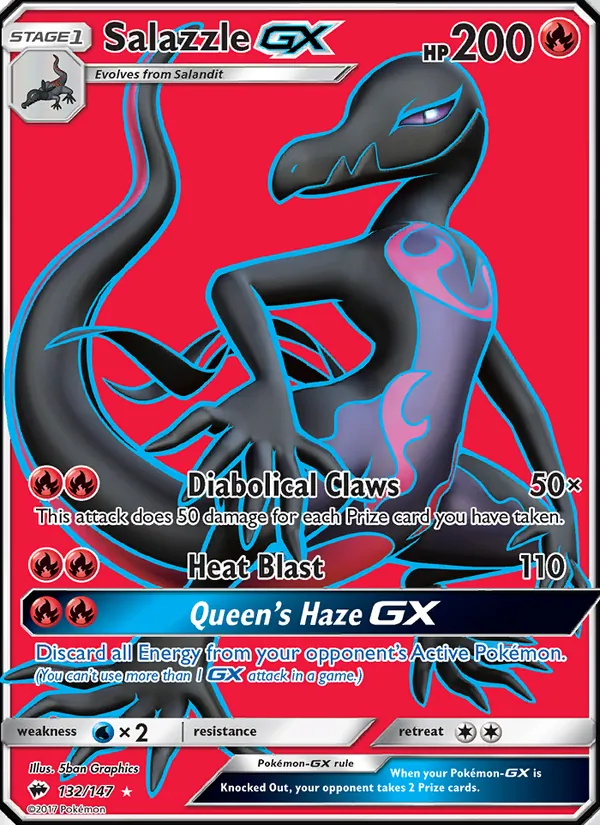 Salazzle GX, Burning Shadows 132/147