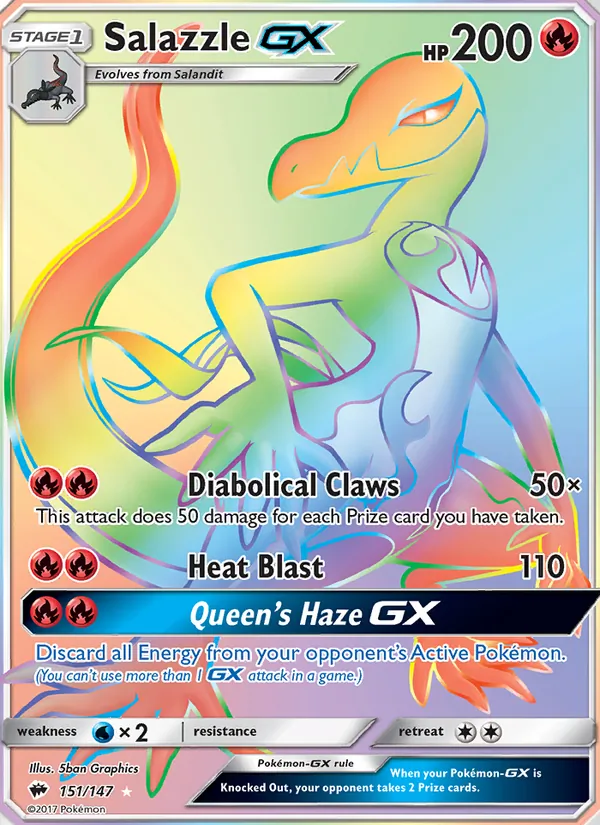 Salazzle GX, Burning Shadows 151/147