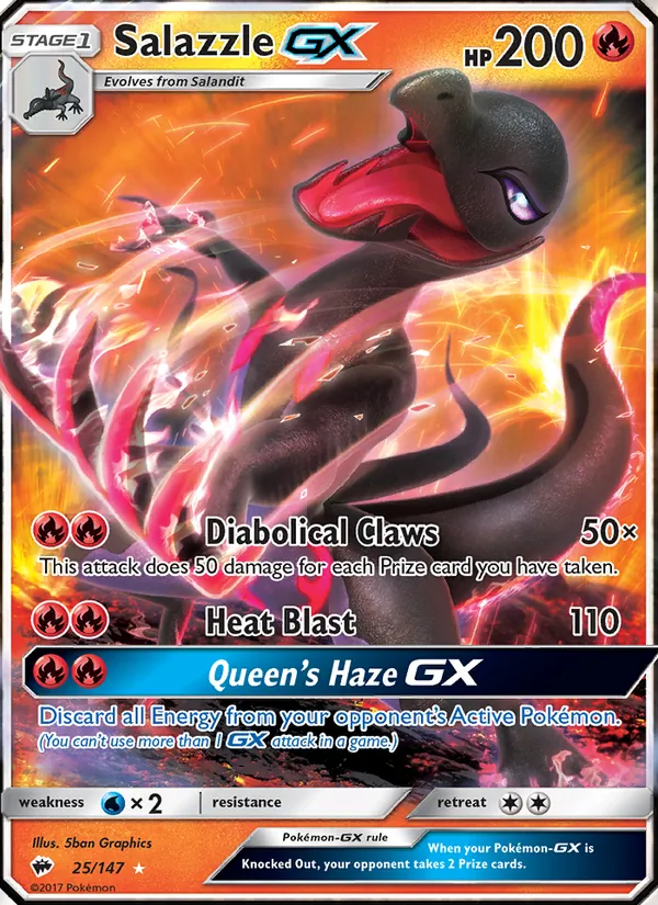 Salazzle GX, Burning Shadows 025/147