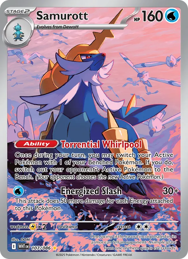 Samurott, White Flare 107/086