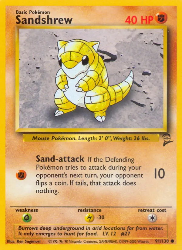 Sandshrew, Base Set 2 091/130