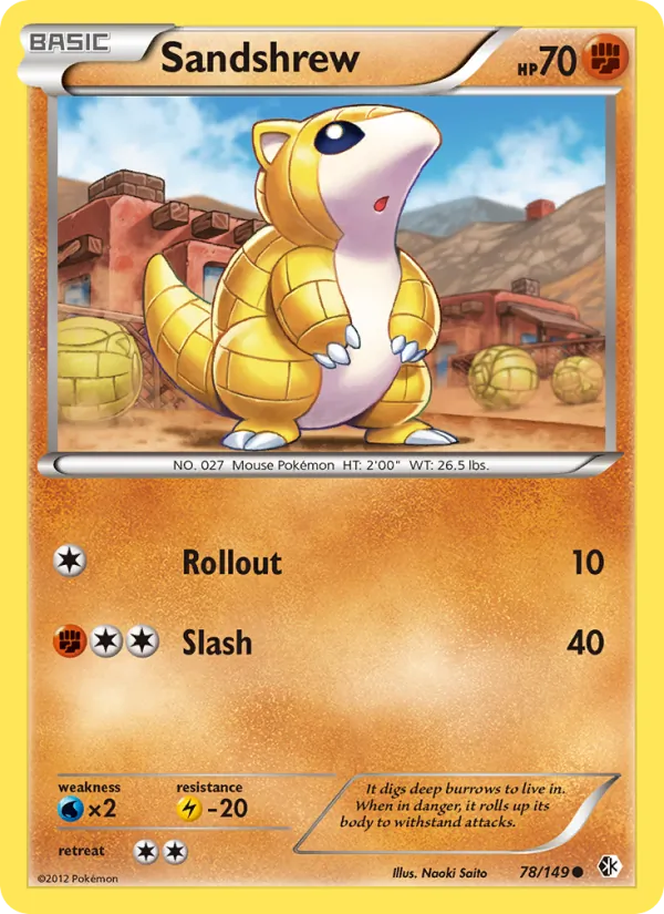 Sandshrew, Boundaries Crossed 078/149