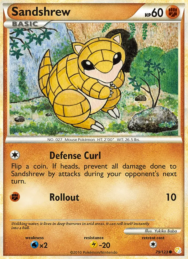 Sandshrew, HeartGold & SoulSilver 079/123