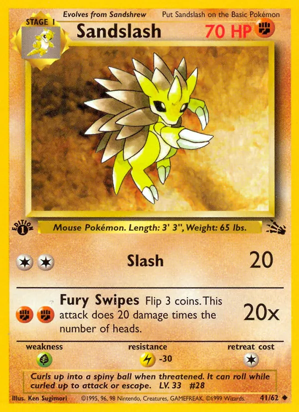 Sandslash, Fossil 041/062