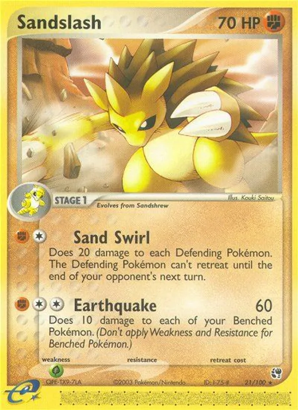 Sandslash, Sandstorm 021/100