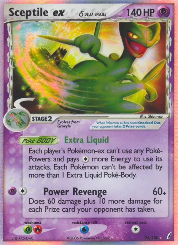 Sceptile ex δ, Crystal Guardians 096/100