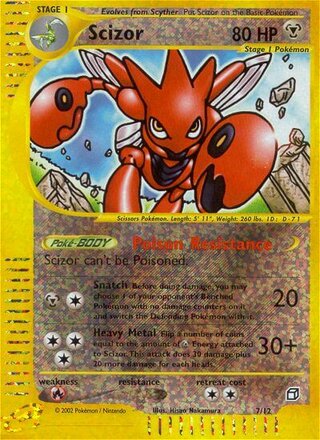 Scizor, Box Toppers (e-Card Series) 007/012