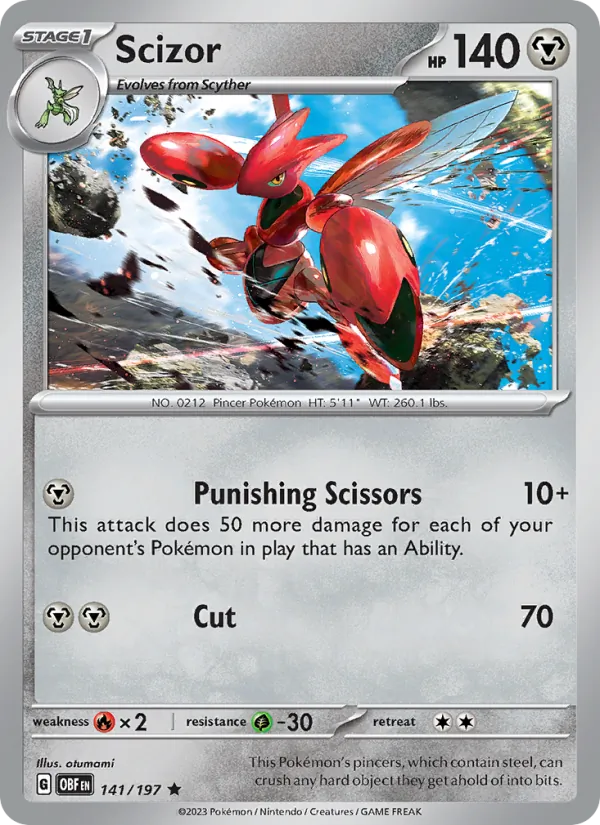 Scizor, Obsidian Flames 141/197