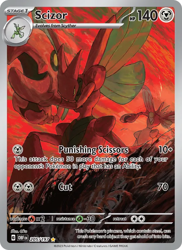 Scizor, Obsidian Flames 205/197