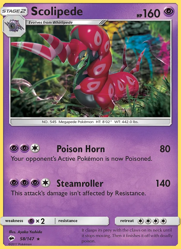 Scolipede, Burning Shadows 058/147