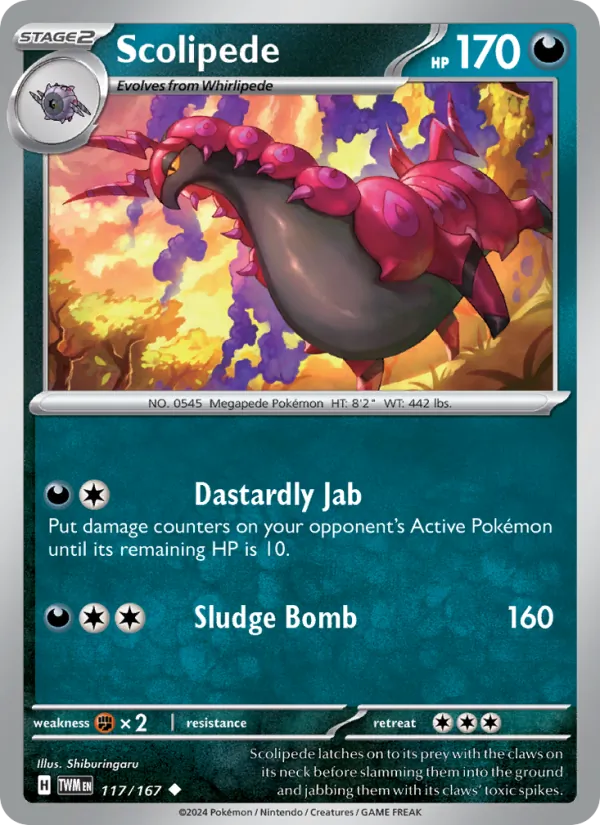 Scolipede, Twilight Masquerade 117/167