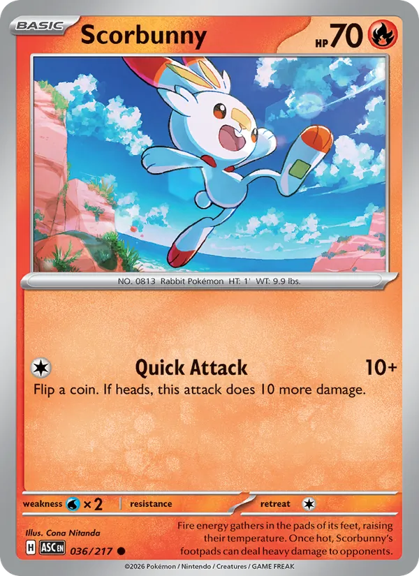 Scorbunny, Ascended Heroes 036/217