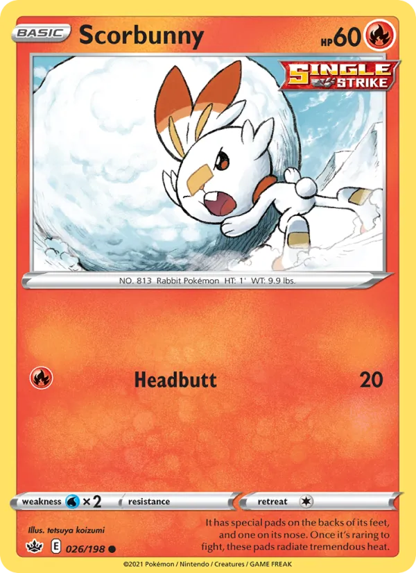 Scorbunny, Chilling Reign 026/198
