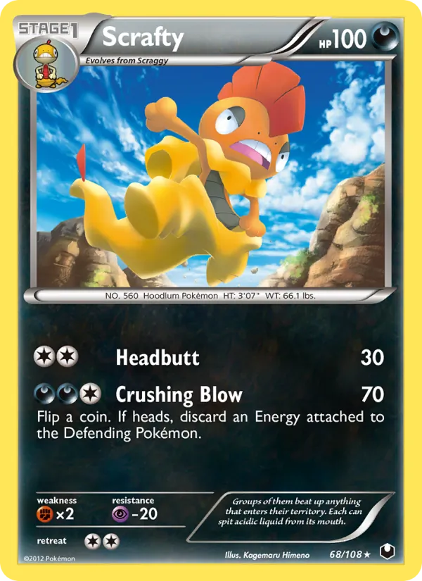 Scrafty, Dark Explorers 068/108