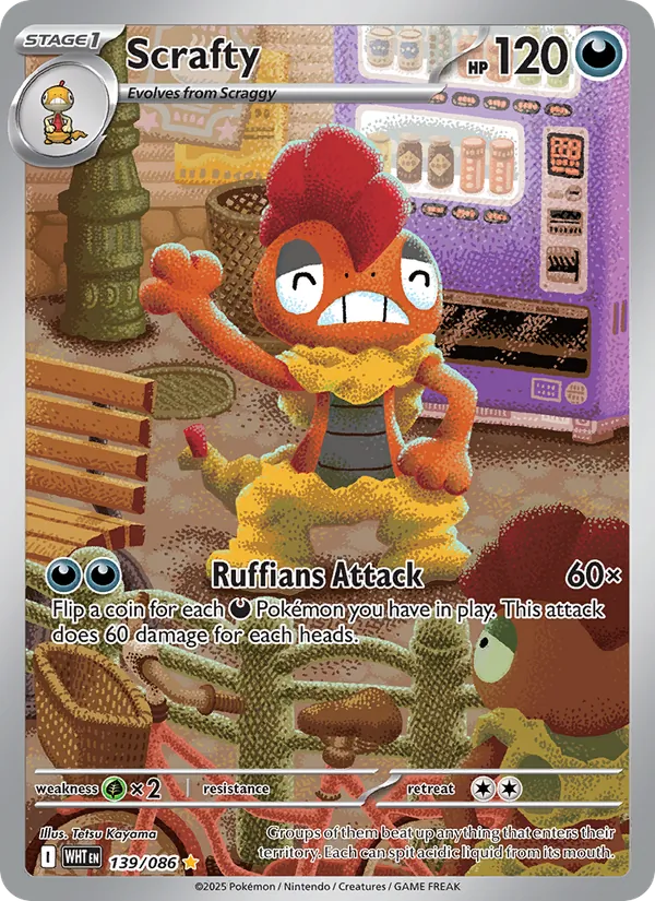 Scrafty, White Flare 139/086