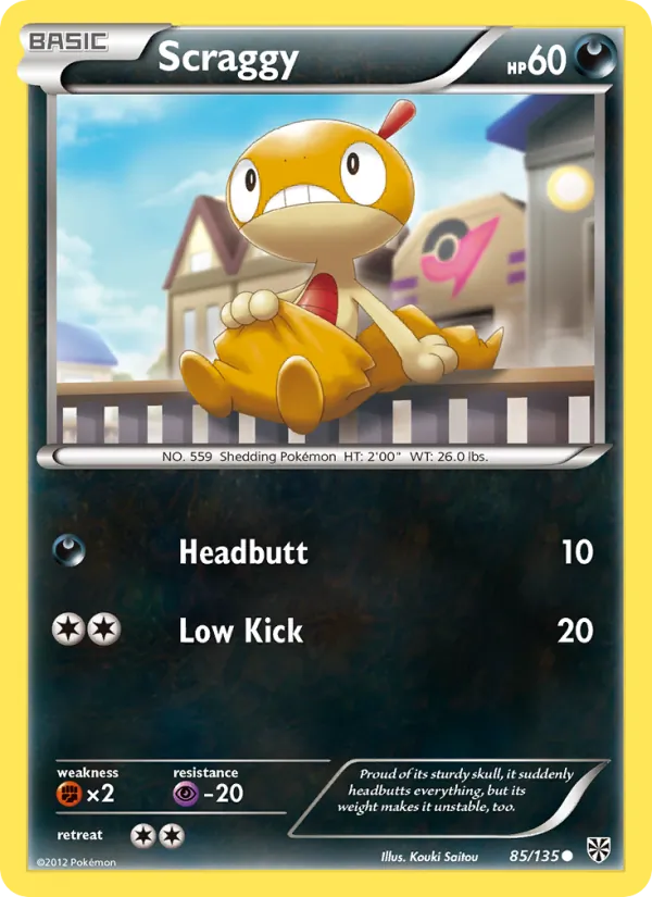 Scraggy, Plasma Storm 085/135