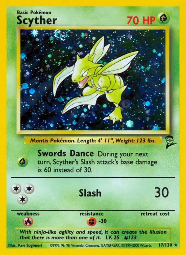 Scyther, Base Set 2 017/130