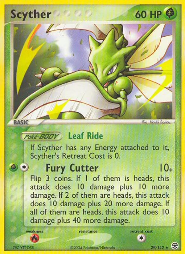 Scyther, FireRed & LeafGreen 029/112