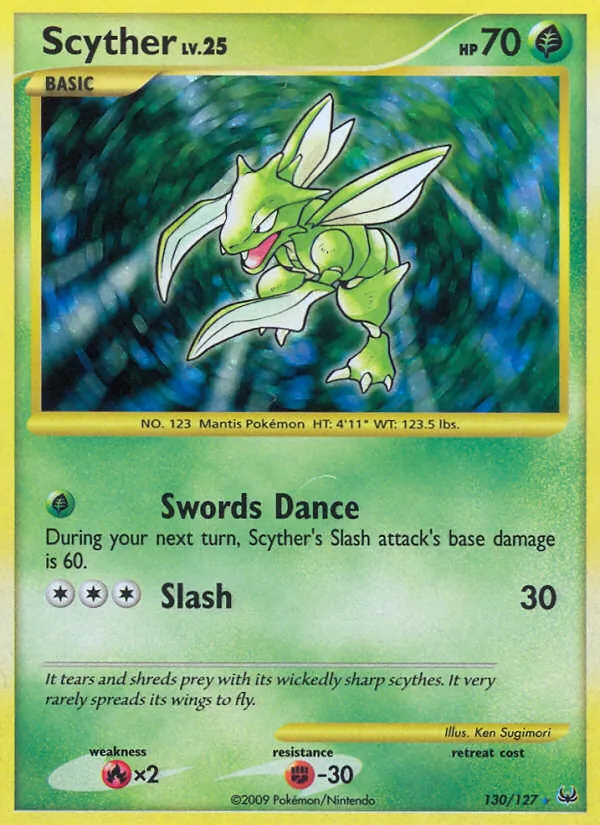Scyther, Platinum 130/127