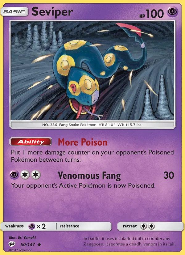 Seviper, Burning Shadows 050/147
