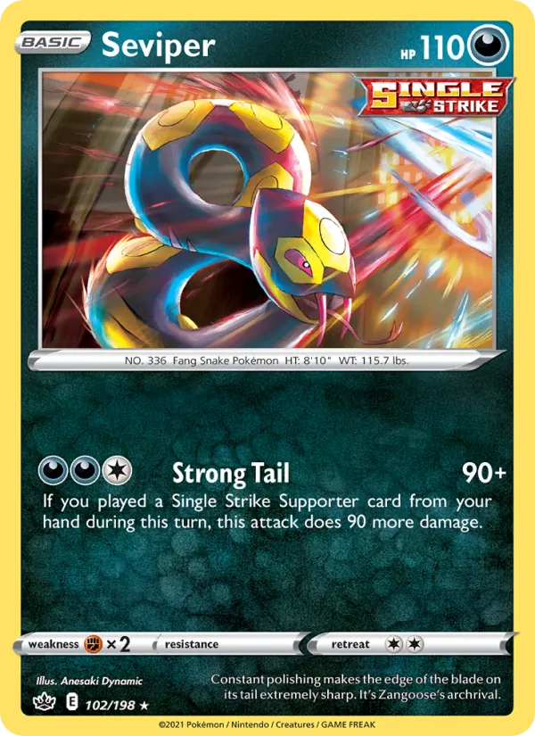 Seviper, Chilling Reign 102/198