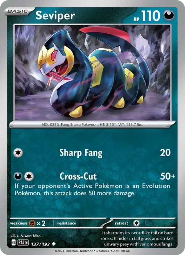 Seviper, Paldea Evolved 137/193