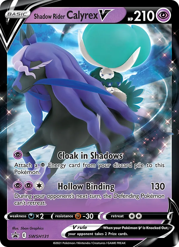 Shadow Rider Calyrex V, SWSH Black Star Promos SWSH131/307