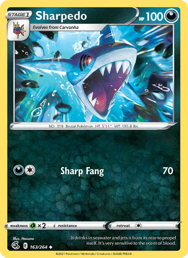 Sharpedo, Fusion Strike 163/264