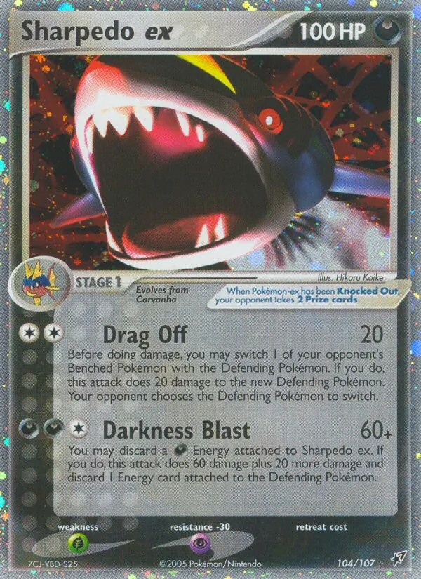 Sharpedo EX, Deoxys 104/107