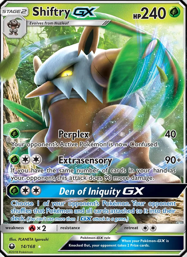 Shiftry GX, Celestial Storm 014/168
