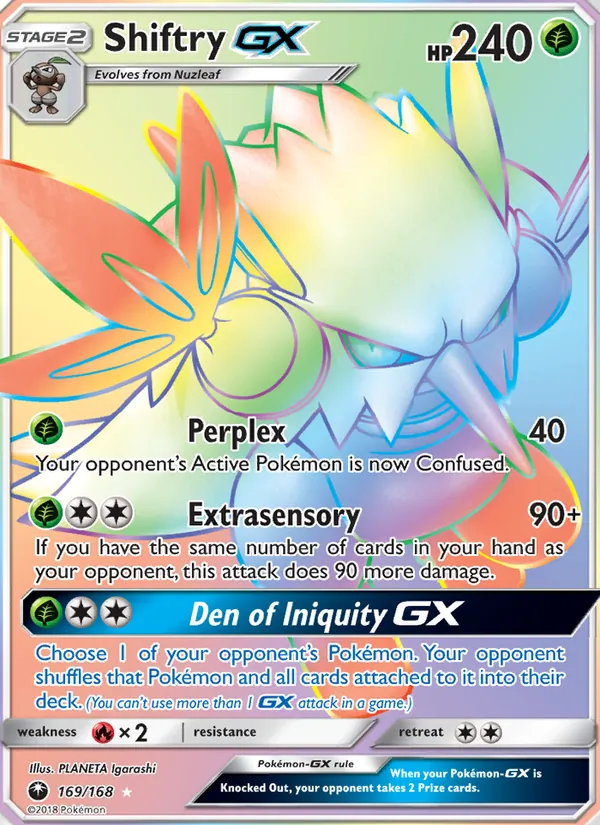 Shiftry GX, Celestial Storm 169/168