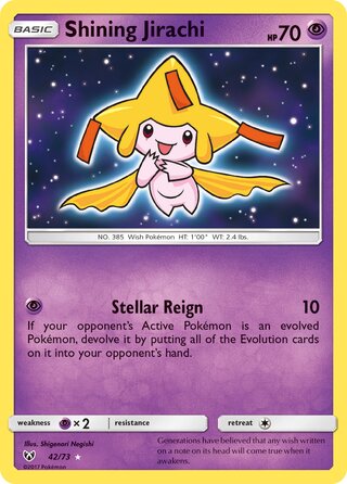 Shining Jirachi, Shining Legends 042/073