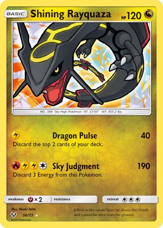 Shining Rayquaza, Shining Legends 056/073
