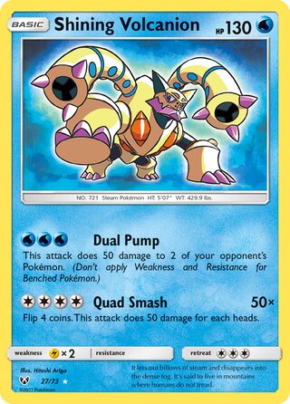Shining Volcanion, Shining Legends 027/073