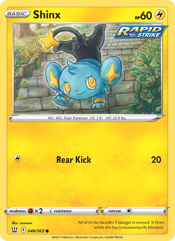 Shinx, Battle Styles 046/163
