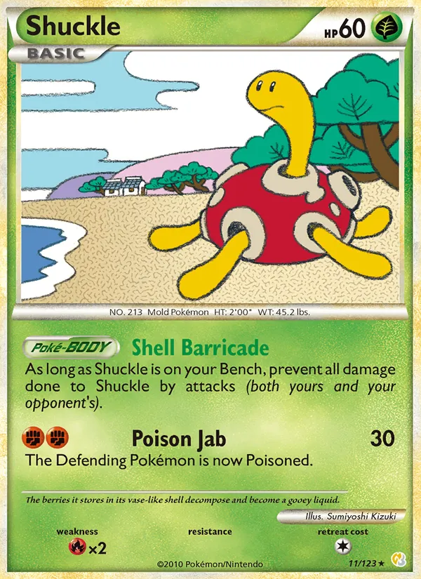 Shuckle, HeartGold & SoulSilver 011/123