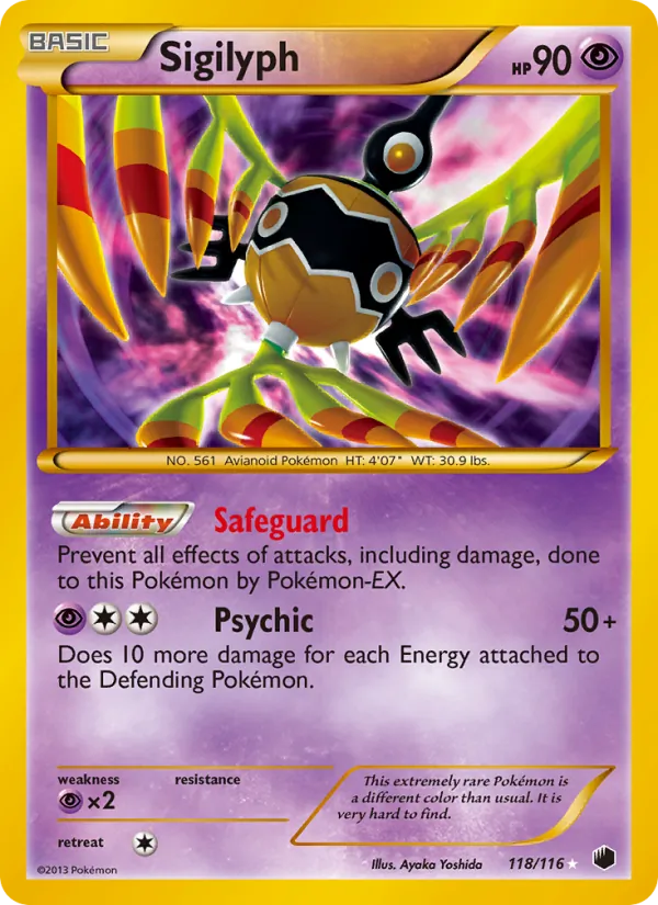 Sigilyph, Plasma Freeze 118/116
