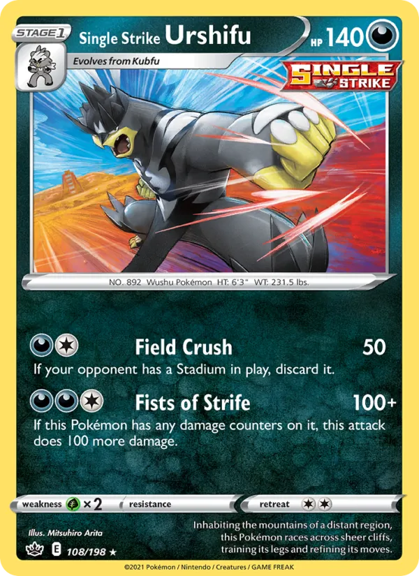 Single Strike Urshifu, Chilling Reign 108/198