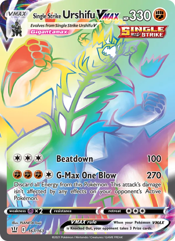 Single Strike Urshifu VMAX, Battle Styles 167/163