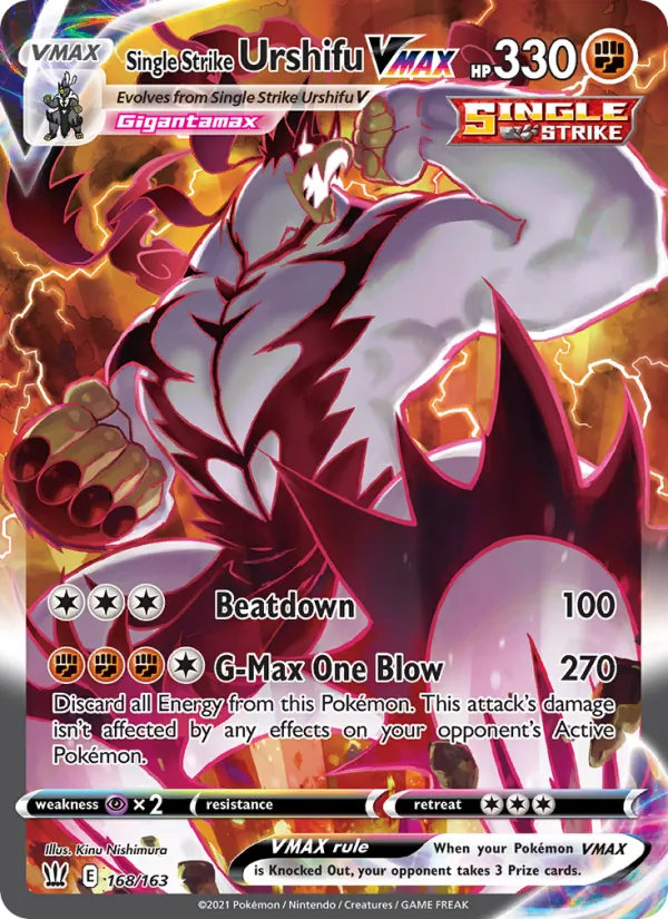 Single Strike Urshifu VMAX, Battle Styles 168/163
