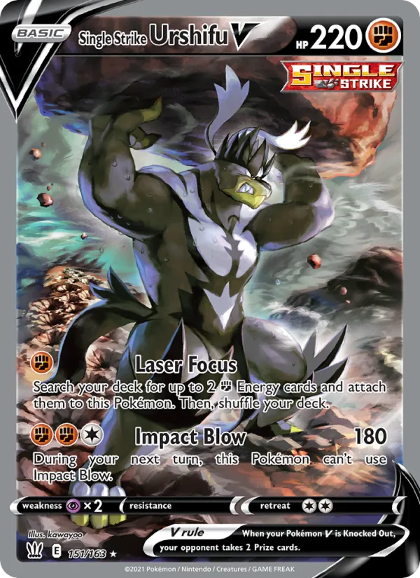 Single Strike Urshifu V, Battle Styles 151/163