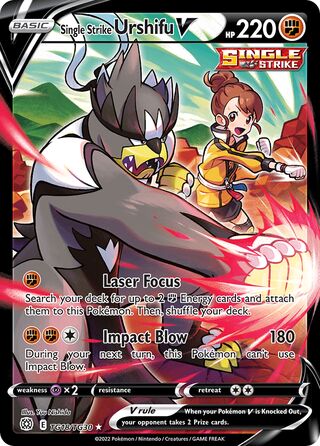 Single Strike Urshifu V, Brilliant Stars Trainer Gallery TG18/30