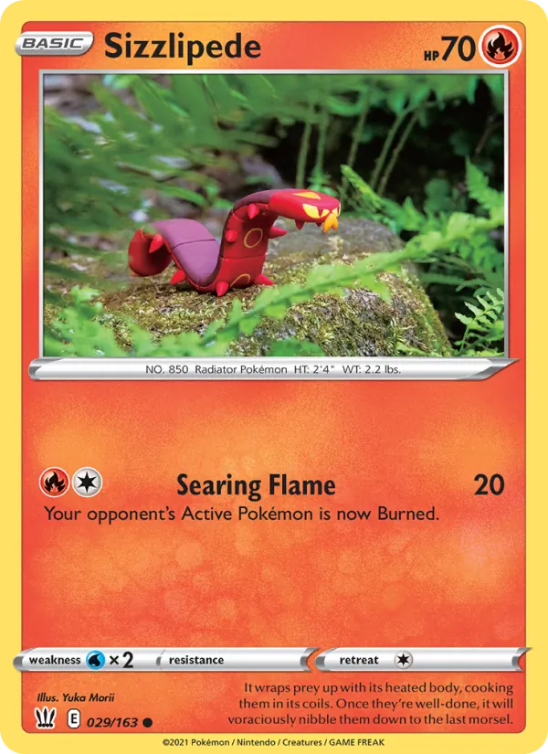Sizzlipede, Battle Styles 029/163
