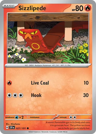 Sizzlipede, Surging Sparks 027/191
