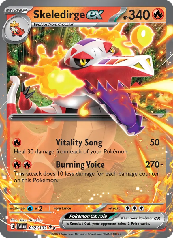 Skeledirge EX, Paldea Evolved 037/193