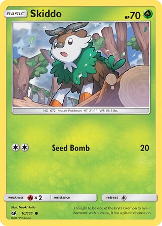 Skiddo, SM Trainer Kit (Alolan Ninetales) 010/111